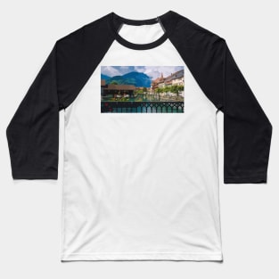 Interlaken Scene Painting Baseball T-Shirt